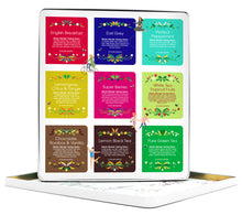 Cargar imagen en el visor de la galería, Interior Caja metalica 72 tés bandera Uk English Tea Shop