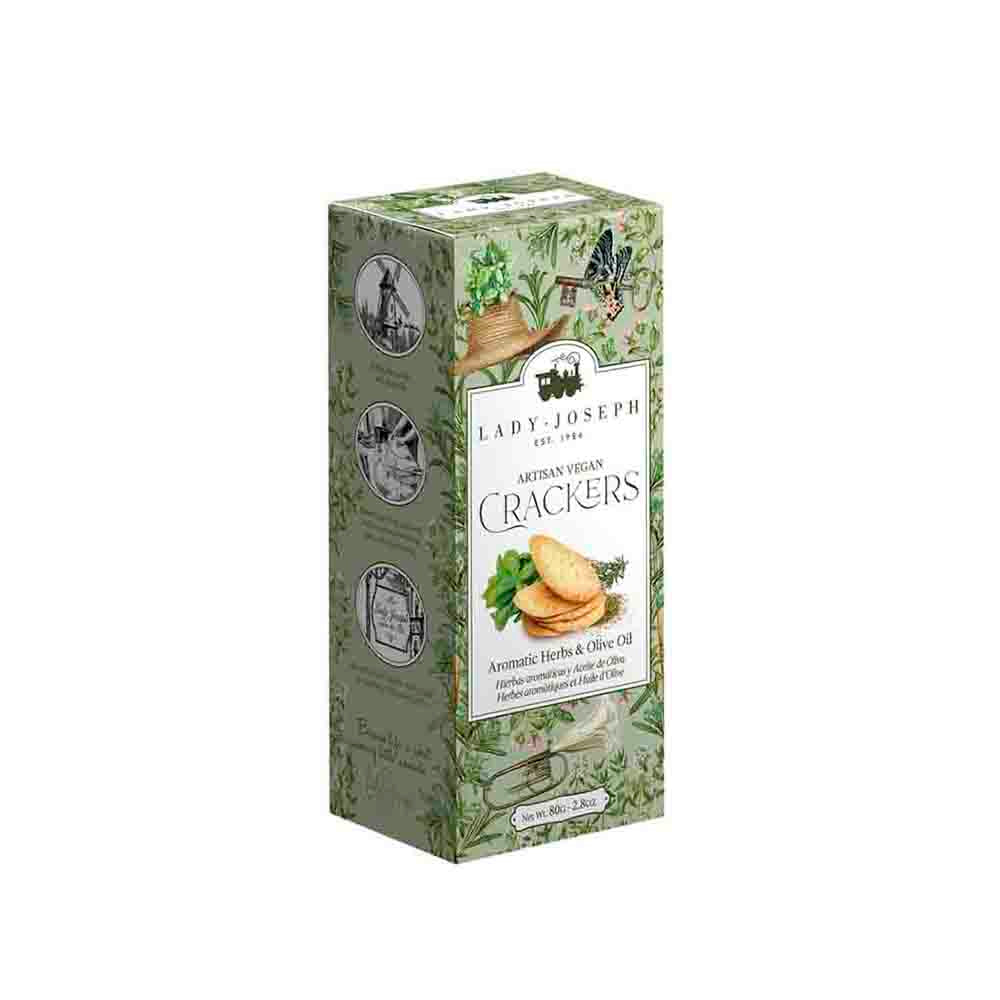 Crackers artesanos hierbas aromáticas Lady Joseph