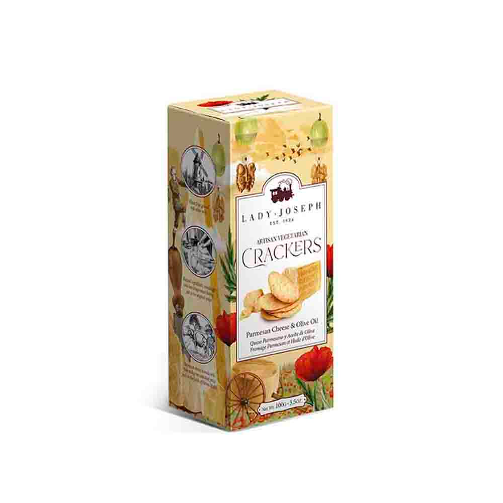 Crackers artesanos con queso Parmesano Lady Joseph