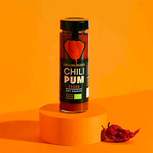 Salsa picante con pimiento Carolina Reaper Chili Pum