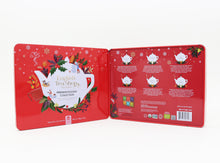 Cargar imagen en el visor de la galería, Caja Metálica roja de Tés Ecológicos Edición Limitada NAVIDAD 36 Bolsitas English Tea Shop
