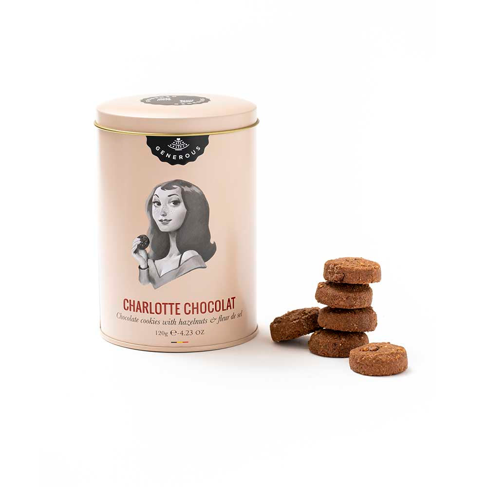 Lata Galletas Ecológicas Generous de Chocolate Charlotte Sin Gluten