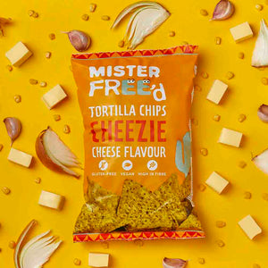 Tortilla chips queso Mr Freed