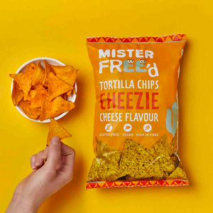 Tortilla chips queso Mr Freed