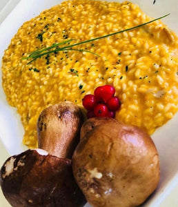 Risotto Italiano con Setas Funghi Porcini Gli Aironi