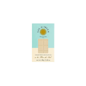 Mini Tableta de Chocolate Blanco con Flor de Sal de Ibiza