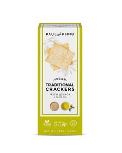 Crackers Artesanos Quinoa y Aceite de Oliva Virgen Paul & Pippa panes