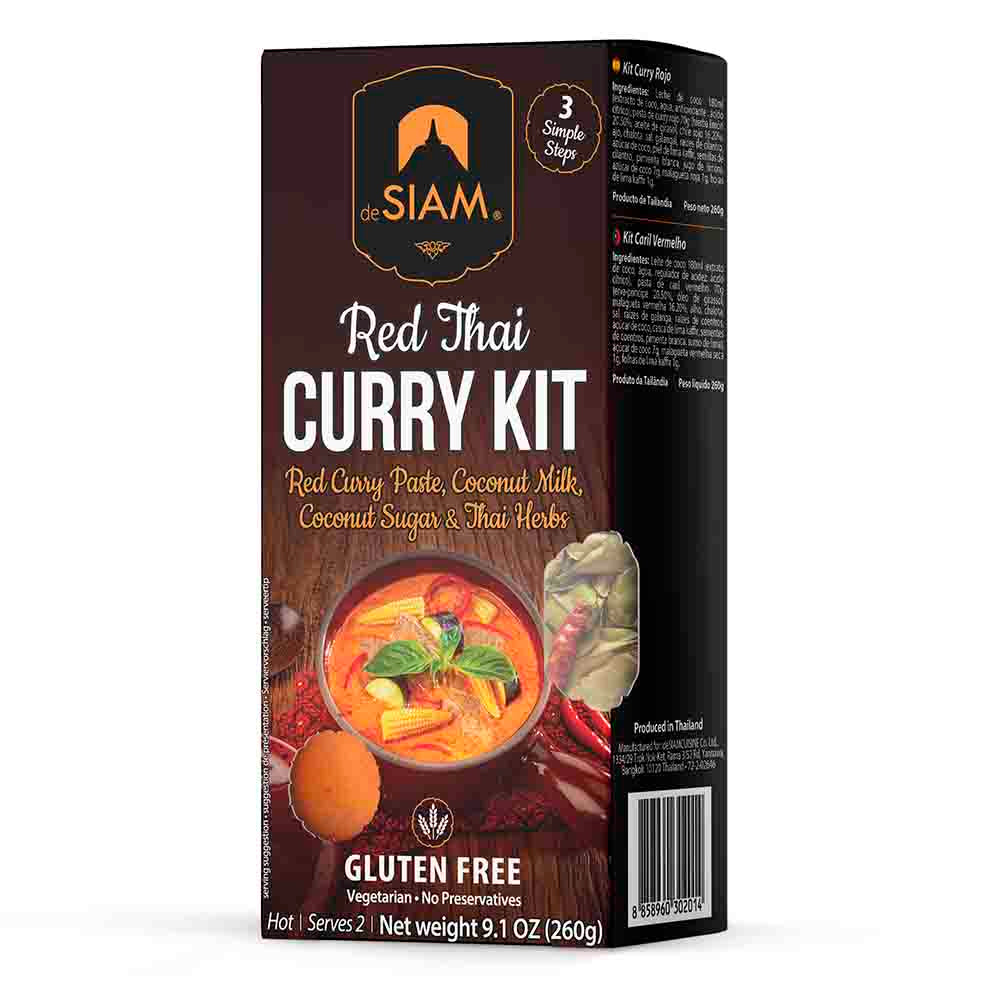 Kit para preparar Curry Rojo deSiam