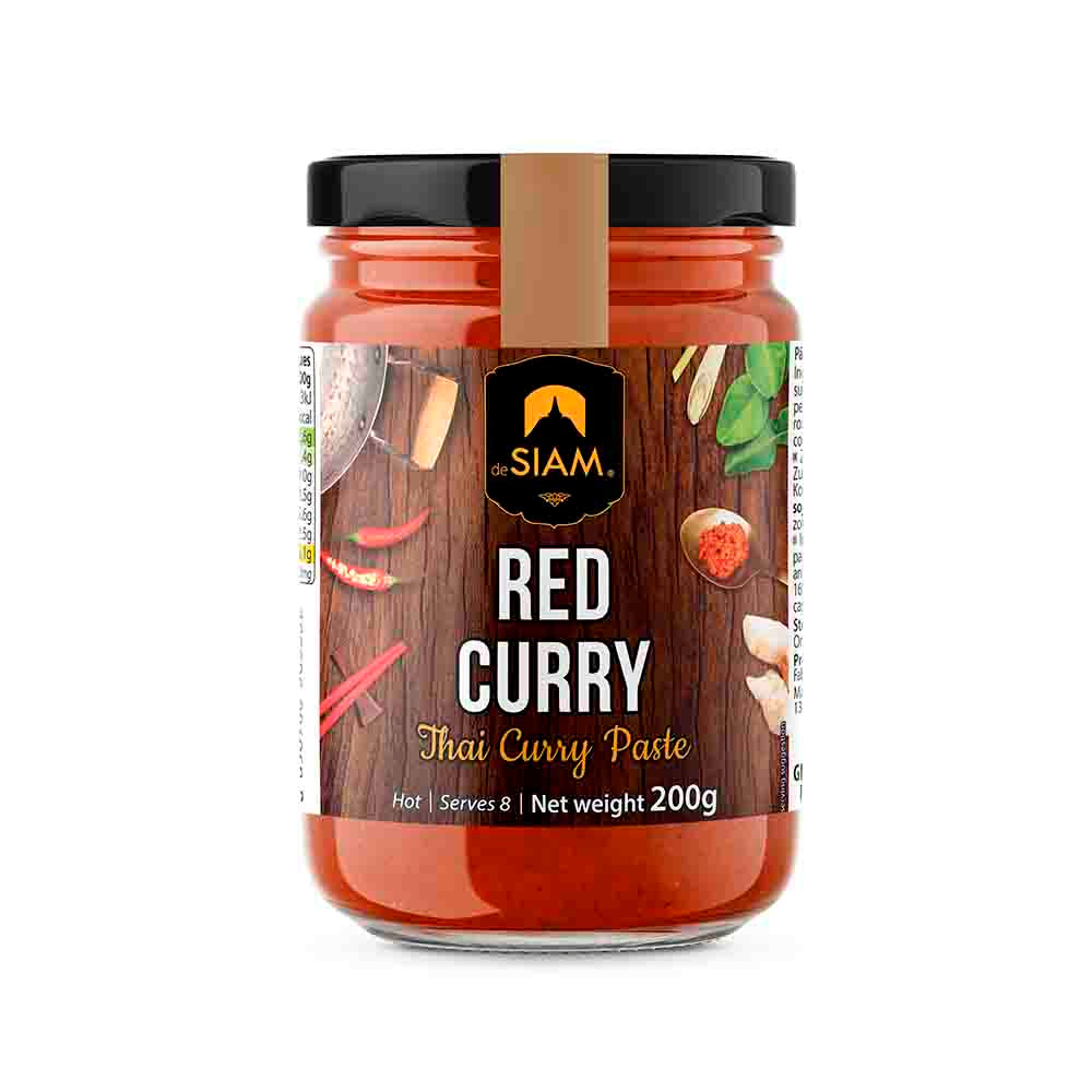 Pasta de Curry Rojo deSiam en frasco cristal
